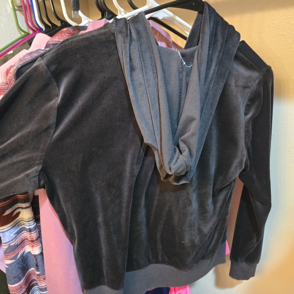 Women's Black Hoodie Sweatshirt - Picture 2 of 3